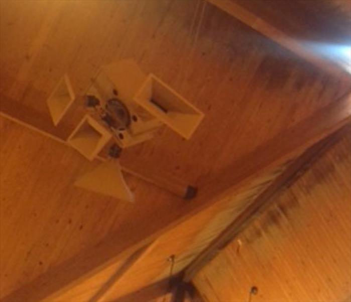 WOODEN CHURCH CEILING WATER MOLD DAMAGE